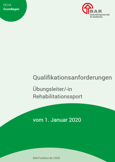 Produktfoto: Qualifikationsanforderungen Übungsleiter/in Rehabilitationssport