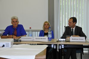 Foto von Dr. Rolf Schmachtenberg, Verena Bentele und Matthias Crone