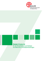 Cover der Publikation Arbeitshilfe Rehabilitation Krebskranker