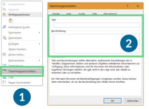 Alternativtext erstellen (Abbildung zeigt Word) 