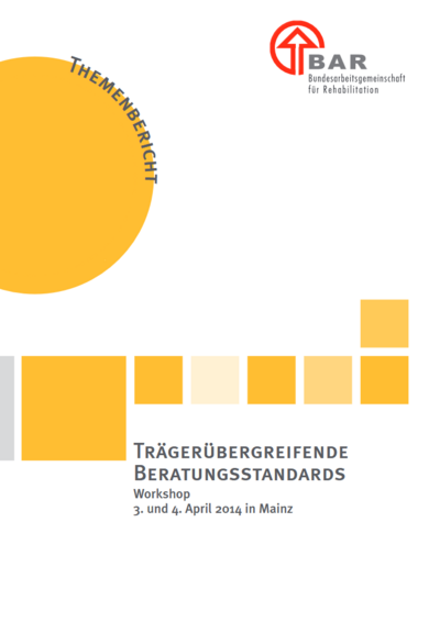 Produktfoto: Themenbericht Trägerübergreifende Beratungsstandards