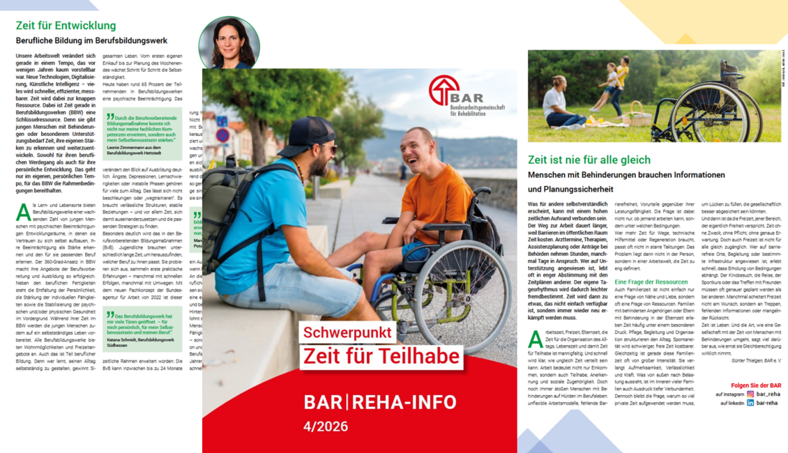 Seitenvorschau der Reha-Info, Ausgabe 4 im Jahr 2026