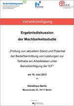 Flyer Machbarkeitsstudie