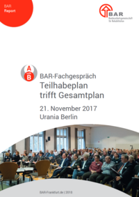 Produktfoto: BAR-Fachgespräch Teilhabeplan trifft Gesamtplan